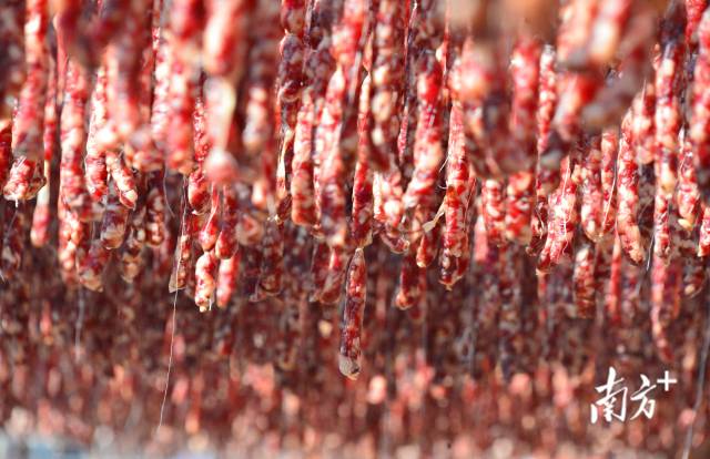 國家地理標(biāo)志保護產(chǎn)品東陂臘味。黃津 攝