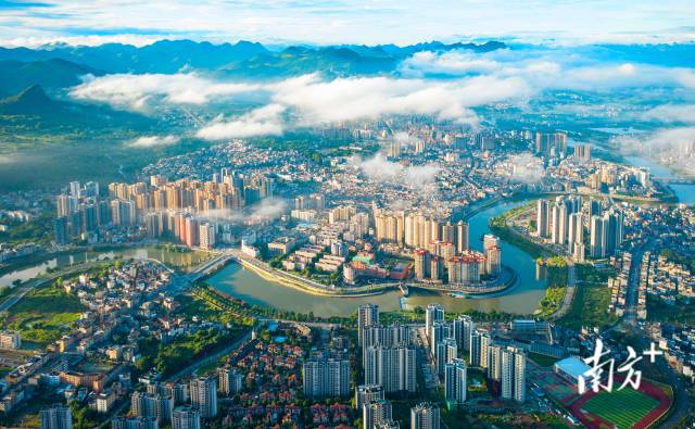 航拍連州城。黃慧誠 攝